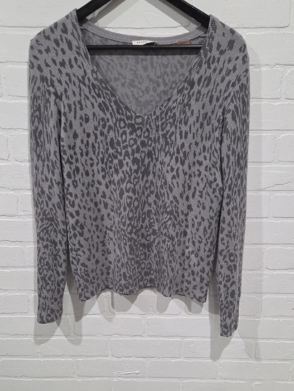 Equipment Cashmere Leopard Print Sweater